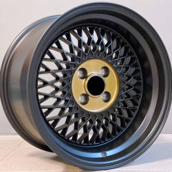 BBS STYLE 98 8×16 4×100 ET25 Matt Black Lip
