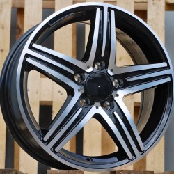 MERCEDES STYLE 11 6,5×16 5×112 ET49 Black Face Machined