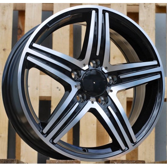 MERCEDES STYLE 11 6,5×16 5×112 ET49 Black Face Machined