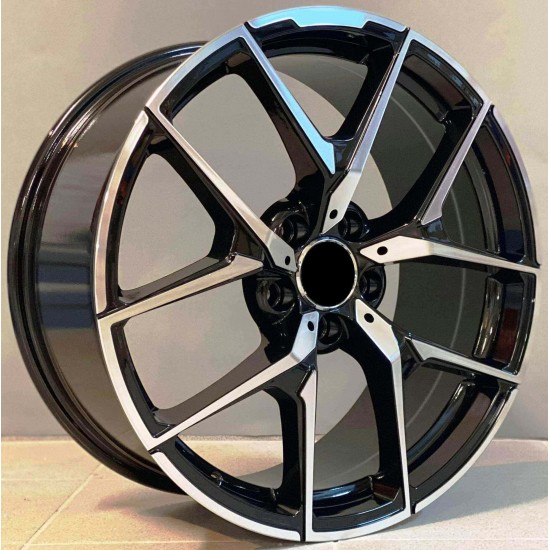 MERCEDES STYLE 137 8×17 5×112 ET35 Black Face Machined