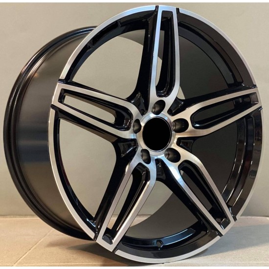 MERCEDES STYLE 225 7,5×17 5×112 ET45 Black Face Machined