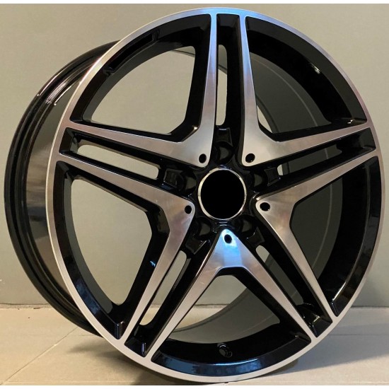 MERCEDES STYLE 443 8,5×18 5×112 ET35 Black Face Machined