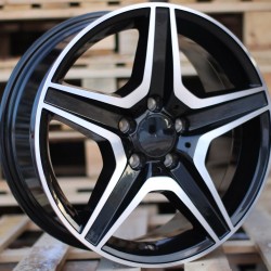MERCEDES STYLE 554 7,5×17 5×112 ET45 Black Face Machined MERCEDES STYLE 554 7,5×17 5×112 ET45 Black Face Machined