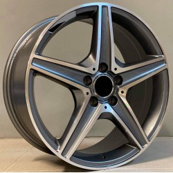 MERCEDES STYLE 555 7,5×17 5×112 ET44 Gun Metal Face Machined MERCEDES STYLE 555 7,5×17 5×112 ET44 Gun Metal Face Machined