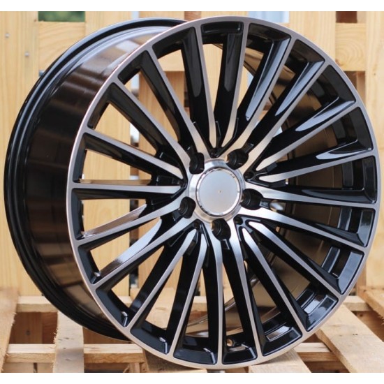 MERCEDES STYLE 5909 7,5×17 5×112 ET45 Black Face Machined
