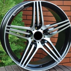 MERCEDES STYLE 597 7,5×16 5×112 ET35 Black Face Machined