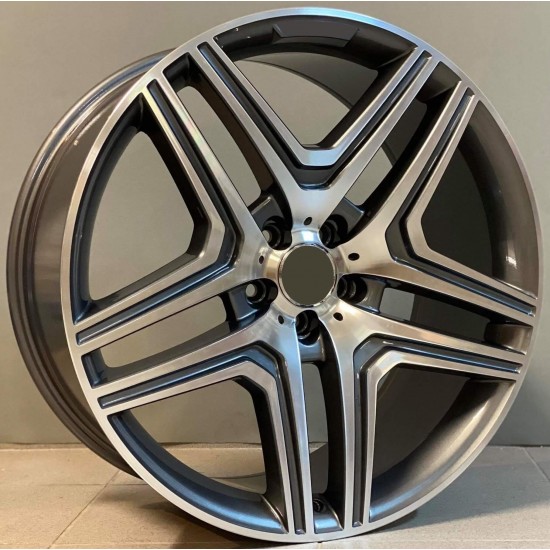MERCEDES STYLE 666 7,5×16 5×112 ET38 Gun Metal Face Machined
