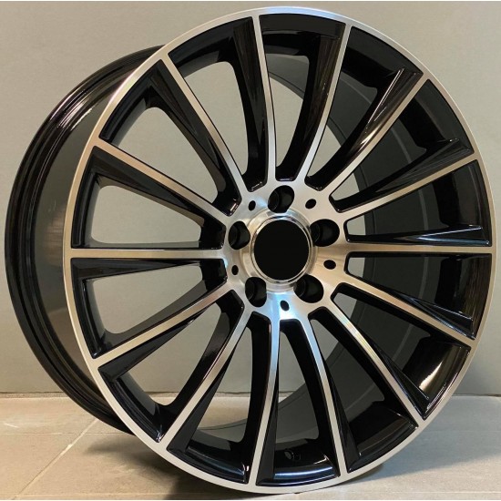 MERCEDES STYLE 911 8×17 5×112 ET35 Black Face Machined