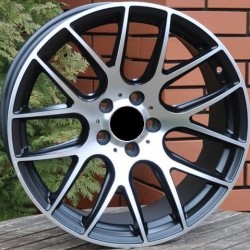 BMW STYLE 135 8×18 5×120 ET30 Black Matt Face Machined