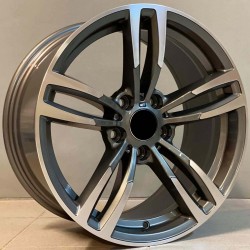 BMW STYLE 5480 7×16 5×120 ET35 Gun Metal Face Machined