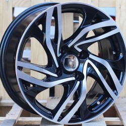 CITROEN STYLE 607 7×16 4×108 ET28 Black Face Machined