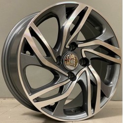 CITROEN STYLE 607 7×16 4×108 ET28 Gun Metal Face Machined