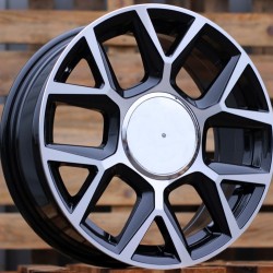 FIAT STYLE 1465 6,5×16 4×98 ET35 Black Face Machined