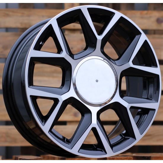FIAT STYLE 1465 6,5×16 4×98 ET35 Black Face Machined