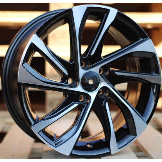 FIAT STYLE 1514 6,5×16 5×98 ET39 Black Face Machined