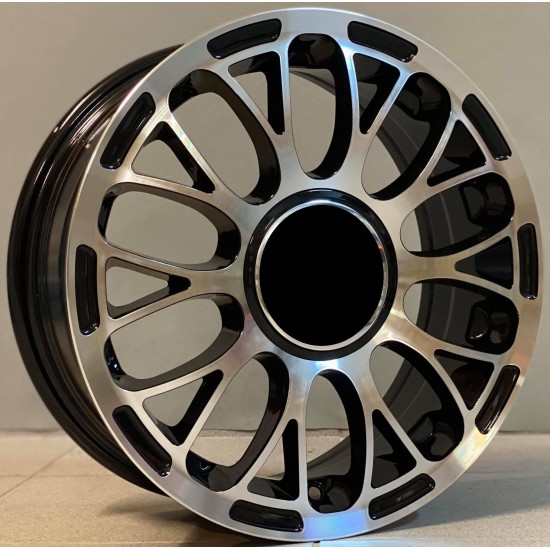 FIAT STYLE 606 6,5×16 4×98 ET35 Black Face Machined