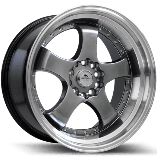 FLAMBER 8,5×18 5×114,3/120 ET25 Hyper Black Lip Machined