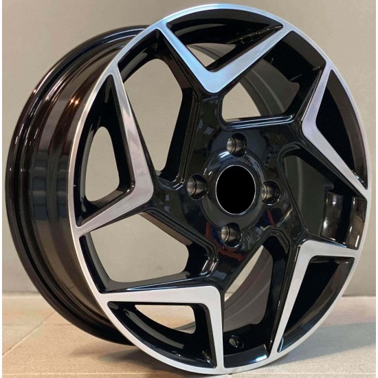 FORD STYLE 172 7×17 4×108 ET40 Black Face Machined