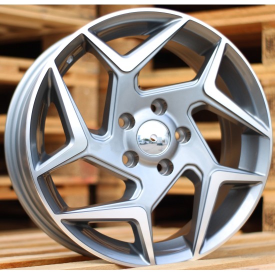 FORD STYLE 172 6,5×16 5×108 ET47 Gun Metal Face Machined