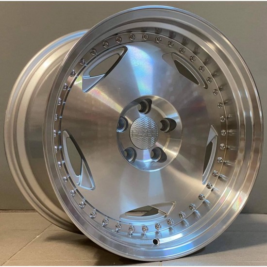 HAXER 29 9×18 5×112 ET22 Silver/Silver Rivets