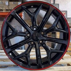 HONDA STYLE 1394 8×18 5×114,3 ET45 Black Red Lip