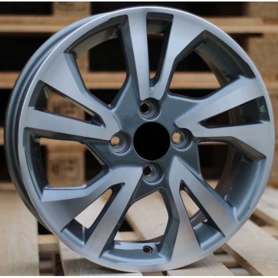 HONDA STYLE 397 6×16 4×100 ET53 Gun Metal Face Machined