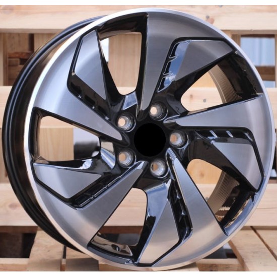 HONDA STYLE 5849 7×18 5×114,3 ET50 Black Face Machined