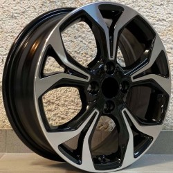 HYUNDAI STYLE 474 6×16 4×100 ET49 Black Face Machined HYUNDAI STYLE 474 6×16 4×100 ET49 Black Face Machined