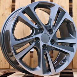 HYUNDAI STYLE 5210 6,5×16 5×114,3 ET45 Gun Metal Face Machined HYUNDAI STYLE 5210 6,5×16 5×114,3 ET45 Gun Metal Face Machined
