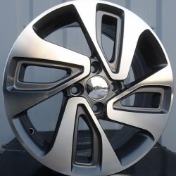 KIA STYLE 422 6×16 4×100 ET43 Gun Metal Face Machined
