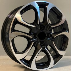 MAZDA STYLE 5376 6×16 4×100 ET40 Black Face Machined