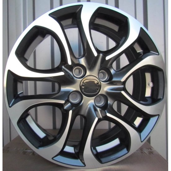 MAZDA STYLE 5376 6×16 4×100 ET40 Gun Metal Face Machined