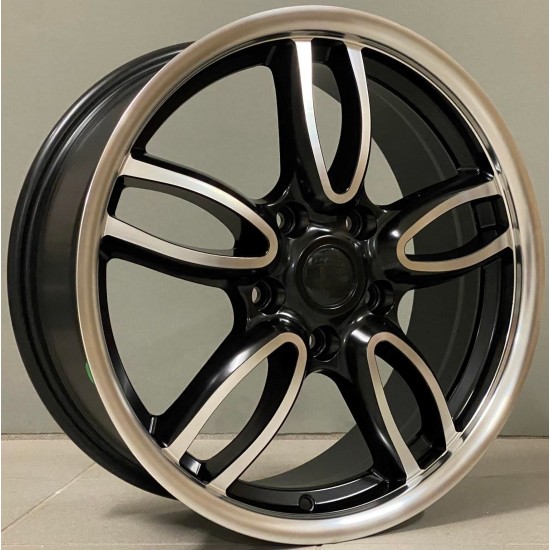 MINI STYLE 1144 7×17 5×120 ET50 Black Matt Face Machined