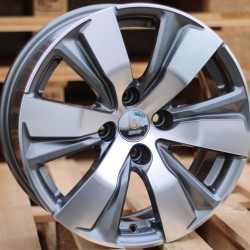PEUGEOT STYLE 1081 6,5×16 4×108 ET18 Gun Metal Face Machined PEUGEOT STYLE 1081 6,5×16 4×108 ET18 Gun Metal Face Machined