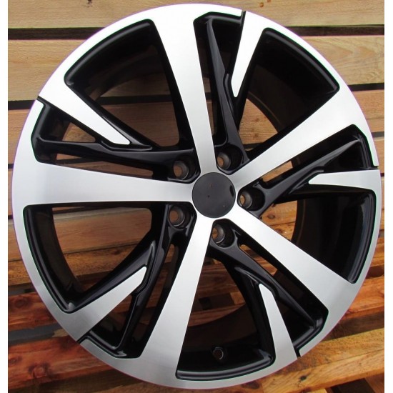 PEUGEOT STYLE 390 7,5×18 5×108 ET42 Black Face Machined