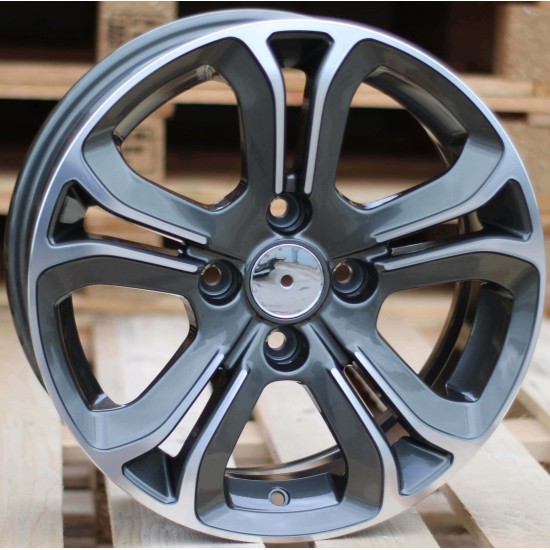 PEUGEOT STYLE 5108 6×16 4×108 ET22 Gun Metal Face Machined