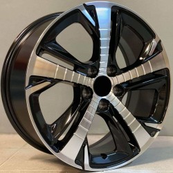PEUGEOT STYLE 5514 7,5×17 5×108 ET44 Black Face Machined PEUGEOT STYLE 5514 7,5×17 5×108 ET44 Black Face Machined
