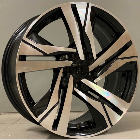 PEUGEOT STYLE 5543 7×16 5×108 ET40 Black Face Machined