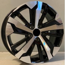PEUGEOT STYLE 5837 7,5×17 5×108 ET42 Black Face Machined PEUGEOT STYLE 5837 7,5×17 5×108 ET42 Black Face Machined