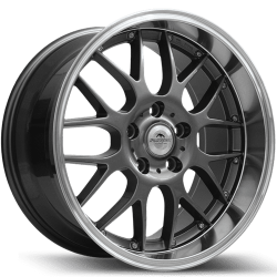 REIVEN 8×18 5×120 ET33 Gun Metal Lip Machined