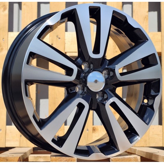 RENAULT STYLE 2093 7×17 4×100 ET43 Black Face Machined