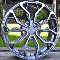 RENAULT STYLE 260 7×17 5×114,3 ET43 Gun Metal Face Machined RENAULT STYLE 260 7×17 5×114,3 ET43 Gun Metal Face Machined