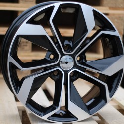 RENAULT STYLE 5168 6,5×16 5×114,3 ET41 Black Face Machined RENAULT STYLE 5168 6,5×16 5×114,3 ET41 Black Face Machined
