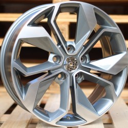 RENAULT STYLE 5168 7×17 5×114,3 ET45 Gun Metal Face Machined RENAULT STYLE 5168 7×17 5×114,3 ET45 Gun Metal Face Machined