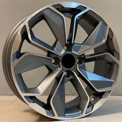 RENAULT STYLE 5296 6,5×16 4×100 ET40 Gun Metal Face Machined RENAULT STYLE 5296 6,5×16 4×100 ET40 Gun Metal Face Machined