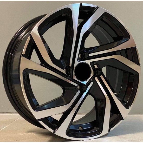 RENAULT STYLE 5762 7×16 4×100 ET37 Black Face Machined