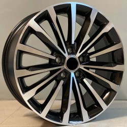 SKODA STYLE 1526 8×18 5×112 ET44 Black Face Machined