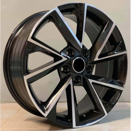 SKODA STYLE 181 6,5×16 5×100 ET40 Black Face Machined