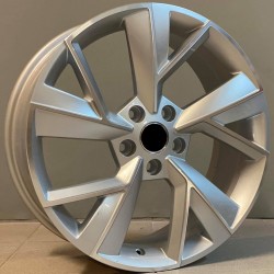 SKODA STYLE 211 7×18 5×112 ET43 Silver Face Machined