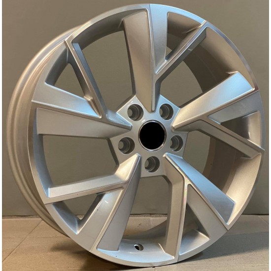 SKODA STYLE 211 7×18 5×112 ET43 Silver Face Machined